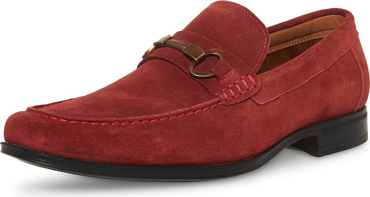 Steve Madden Red Suede Slip On Sneaker DODGE Red Multi Low-Top