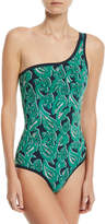Thumbnail for your product : Stella McCartney Paisley-Print One-Shoulder Swimsuit