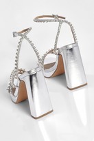 Thumbnail for your product : boohoo Embellished Strappy Platform Heels