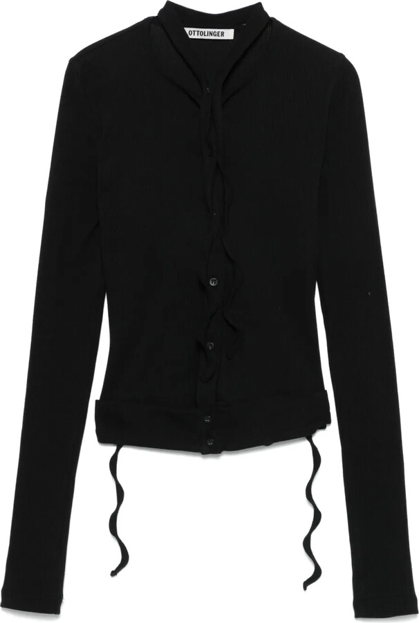 Ottolinger Double-Fastening Ribbed Cardigan