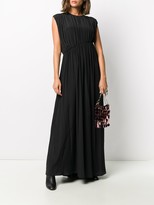 Thumbnail for your product : Erika Cavallini Asymmetric Gathered Waist Gown