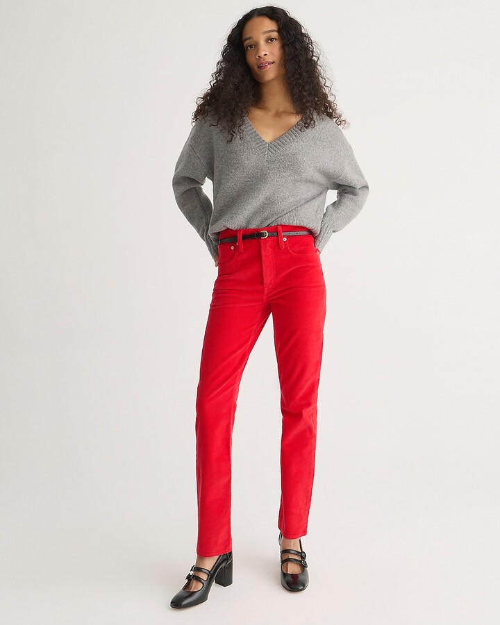 Red Corduroy Pants Women | ShopStyle