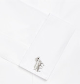 Thumbnail for your product : Dunhill Ram Engraved Steel Cufflinks
