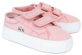 Thumbnail for your product : Lacoste Pink Velcro Marcel Trainers