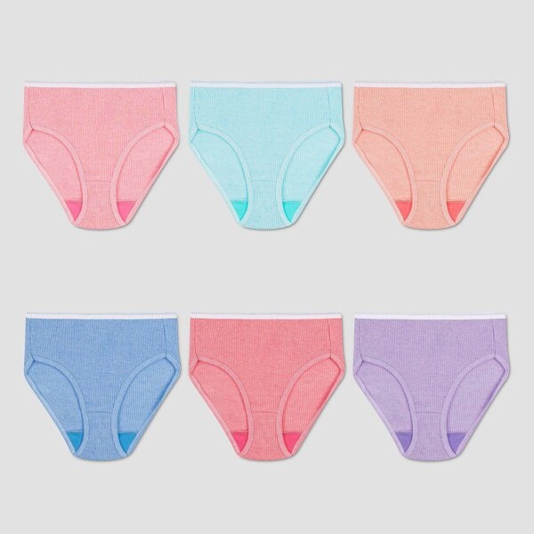 Hanes Girls' 4pk Seamless Boyshorts - Colors May Vary XL