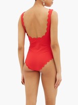 Thumbnail for your product : Marysia Swim Palm Springs Scalloped-edged Swimsuit - Red