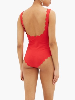Marysia Swim Palm Springs Scalloped-edged Swimsuit - Red