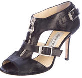 Thumbnail for your product : Jimmy Choo Distressed Cage Booties
