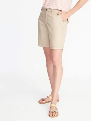 Old Navy Mid-Rise Everyday Twill Shorts For Women - 9 inch inseam