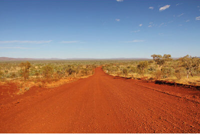 The Track in Karijini National Park, Western Australia - Wrapped Canvas Photograph