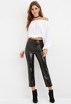 Thumbnail for your product : Forever 21 Sequined Capri Pants