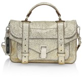 Thumbnail for your product : Proenza Schouler Tiny PS1 Metallic Leather Satchel