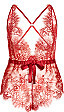 City Chic Emily Lace Teddy - lava