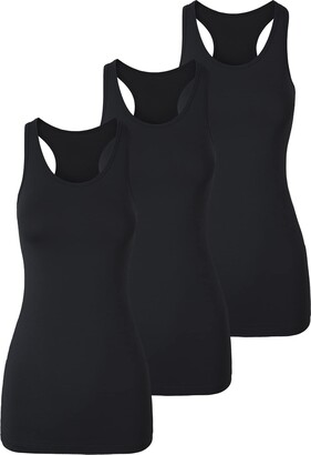 TAIPOVE Women's Racerback Tank Tops 2-Pack - Long Loose Fit Yoga & Workout Shirts