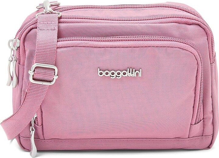 Baggallini Trifecta Rfid Wallet Crossbody Cross Body Women's Handbags Black, Nylon