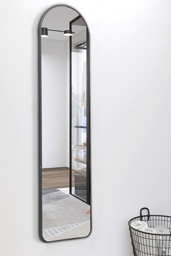 Living and Home Modern Arched Metal Floor Mirror ShopStyle