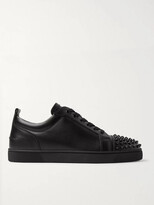 Thumbnail for your product : Christian Louboutin Louis Junior Spikes Cap-Toe Leather Sneakers