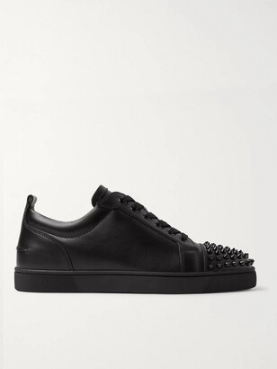 Christian Louboutin Louis Junior Spikes Cap-Toe Leather Sneakers