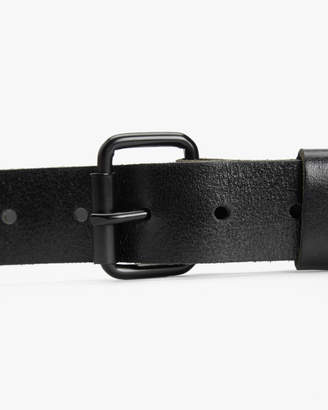 7 For All Mankind Scott Leather Belt in Black
