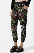 Thumbnail for your product : Topshop Aztec Print Tapered Crop Pants (Petite)