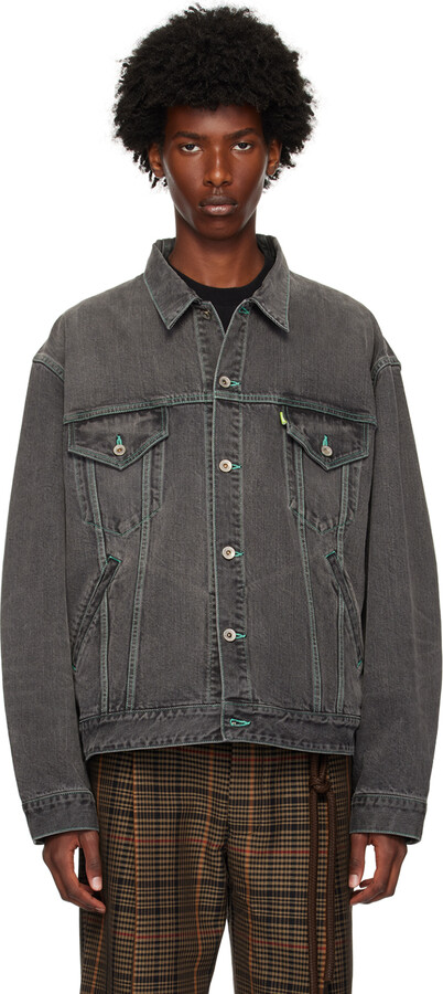 Doublet Black Care Denim Jacket - ShopStyle
