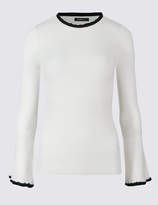 Thumbnail for your product : Limited Edition Ribbed Contrasting Edge Round Neck Jumper