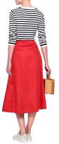 Thumbnail for your product : Maje Cotton-poplin Midi Skirt