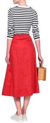 Maje Cotton-poplin Midi Skirt