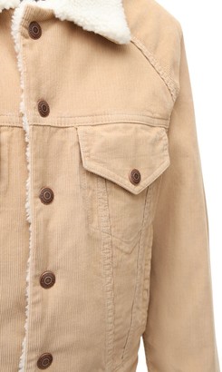 Denimist Cotton Denim & Faux Shearling Jacket