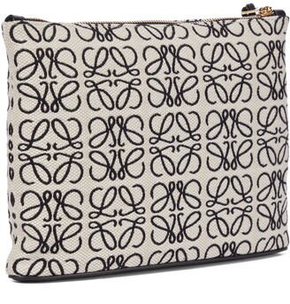 Loewe Anagram jacquard canvas pouch