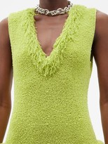 Thumbnail for your product : Bottega Veneta Fringed-neckline Terry Gown - Green