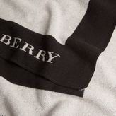 Thumbnail for your product : Burberry Contrast Border Wool Cashmere Blanket