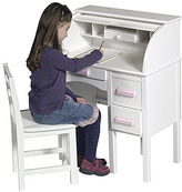 Thumbnail for your product : Guidecraft Jr. Roll-Top Desk & Chair - White