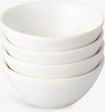 Fable Cloud White Little Ceramic Stoneware Bowls Set Of Four