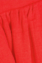 Thumbnail for your product : Mara Hoffman Cutout Cotton-gauze Halterneck Midi Dress - Tomato red