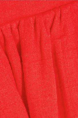 Mara Hoffman Cutout Cotton-gauze Halterneck Midi Dress - Tomato red