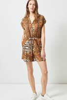 Thumbnail for your product : Dorothy Perkins Women's Multi Colour Tiger Print Playsuit - cream - 6
