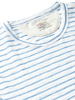 Thumbnail for your product : Faherty Striped Slub Melange Cotton-Blend Jersey T-Shirt