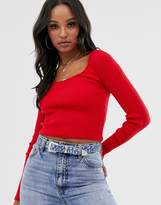 Thumbnail for your product : ASOS DESIGN scoop neck long sleeve jumper in fine knit rib