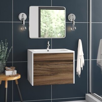 Lacquer Vanity The World S, Malika 24 Wall Mounted Single Bathroom Vanity Set