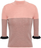 Thumbnail for your product : RED Valentino Ruffle-trimmed Wool Sweater