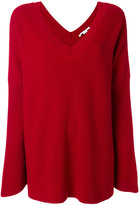 Thumbnail for your product : Stella McCartney ribbed oversized v-neck sweater