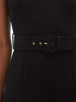 Thumbnail for your product : Emilia Wickstead Danni Belted Wool-crepe Dress - Womens - Black