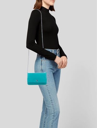 Chanel Caviar CC Wallet On Chain Turquoise
