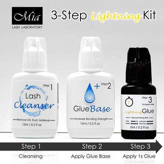 Mia Fast Kit] Lash Cleanser Primer Instant Dry Fast Glue Adhesive Eyelash Extension Semi Permanent