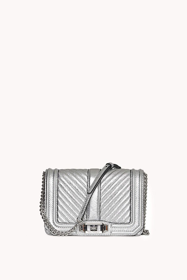 rebecca minkoff silver crossbody