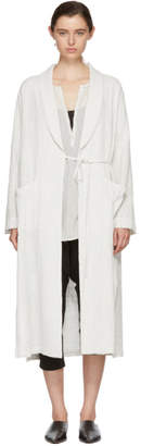 Raquel Allegra White Robe Trench Coat