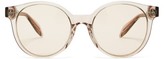 Thumbnail for your product : Alexander McQueen Skull-inlay Acetate Sunglasses - Clear