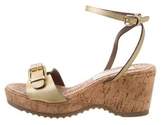 Thumbnail for your product : Stella McCartney Metallic Cork Wedges