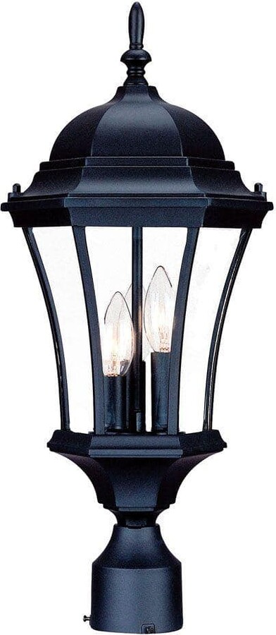 Acclaim Lighting Brynmawr 3-Light Matte Black Outdoor Post-Mount Light Fixture
